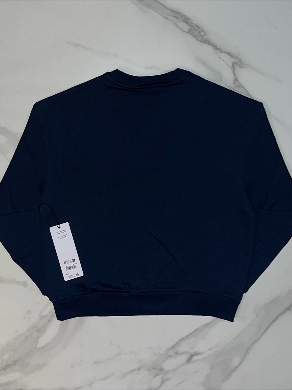 Alo Yoga Accolade Crew Neck Pullover Sweatshirt Navy Blue Size Small - Picture 2 of 11
